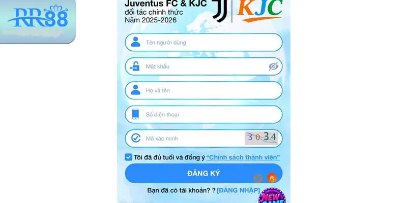 Các bước đăng ký tài khoản RR88 trên mobile